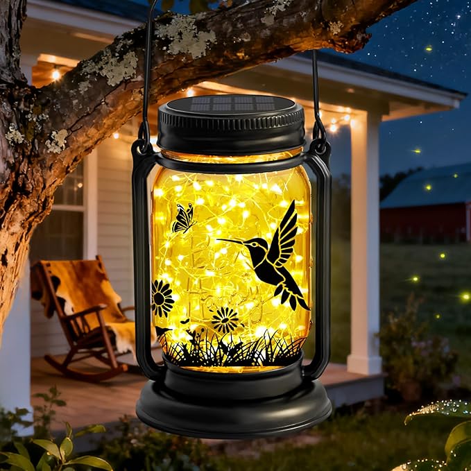 Hummingbird Solar Lanterns Outdoor Waterproof -Birthday, Mothers Day Gifts by Vcdsoy