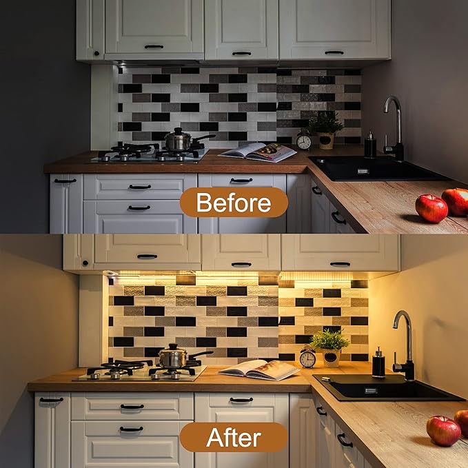 3PCS x 12inch Under-Counter Light Fixtures, LED Cabinet Lights - Image 3