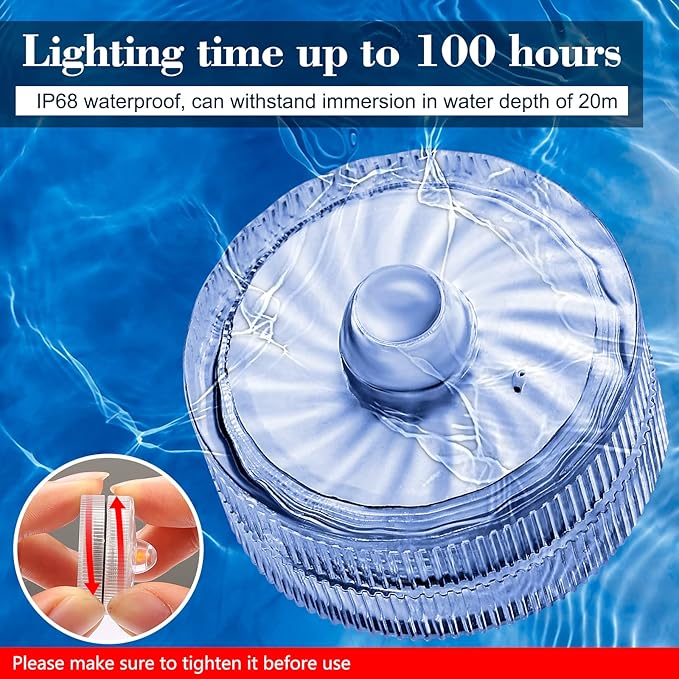 HL Submersible LED Light, 100 Hours Waterproof Flameless Led Lights Battery - Image 5