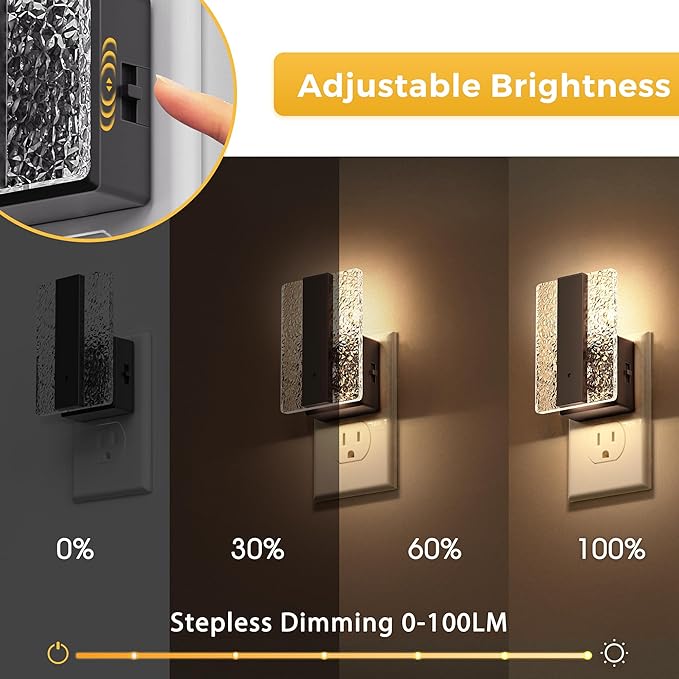 L LOHAS LED Night Lights Plug Into Wall, 2 Pack Night Light - Image 3