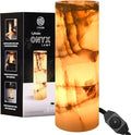 UMAID Handcrafted Onyx Marble Table Lamp, Each Lamp One-of-a-Kind by UMAID