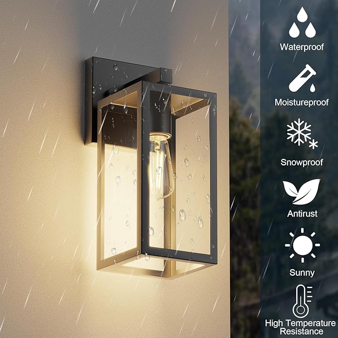Kalium Porch Wall Lights Outdoor, Waterproof Lanterns - Image 2