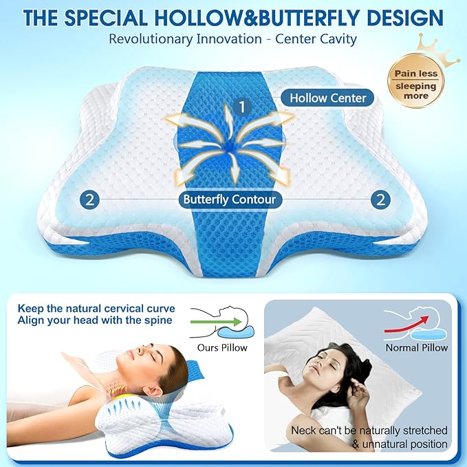 Memory Foam Pillows, Cervical Pillow - Image 3