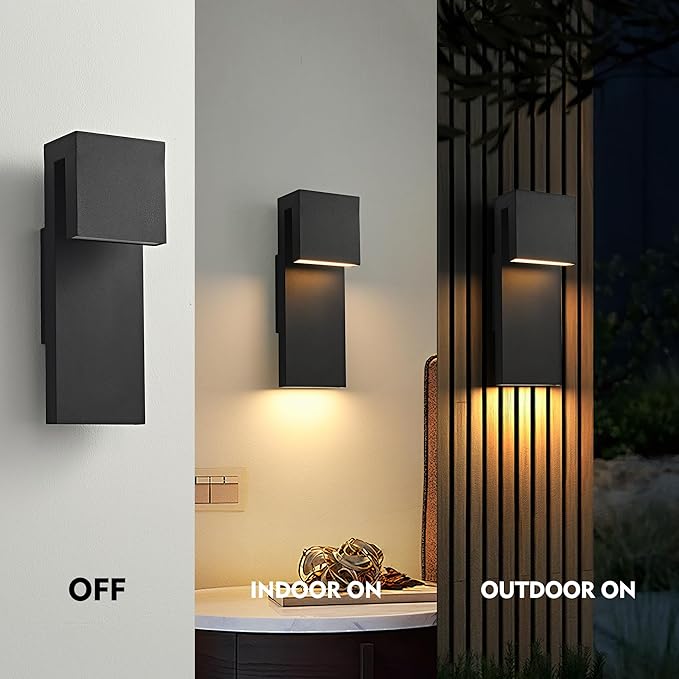 Modern LED Outdoor Wall Sconce 3000K 18W IP65 Waterproof Integrated LED Outdoor - Image 7