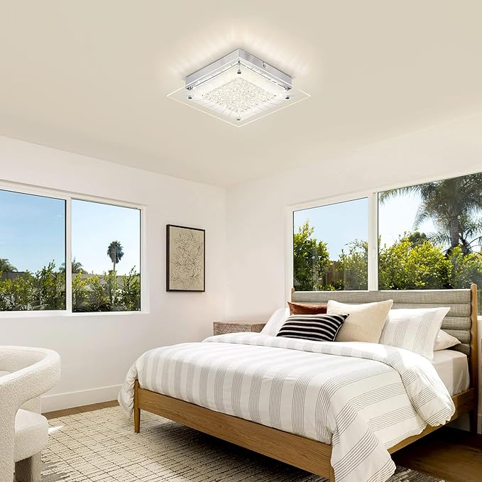 Square Flush Mount Dimmable Light Fixtures - 11IN Kitchen - Image 7