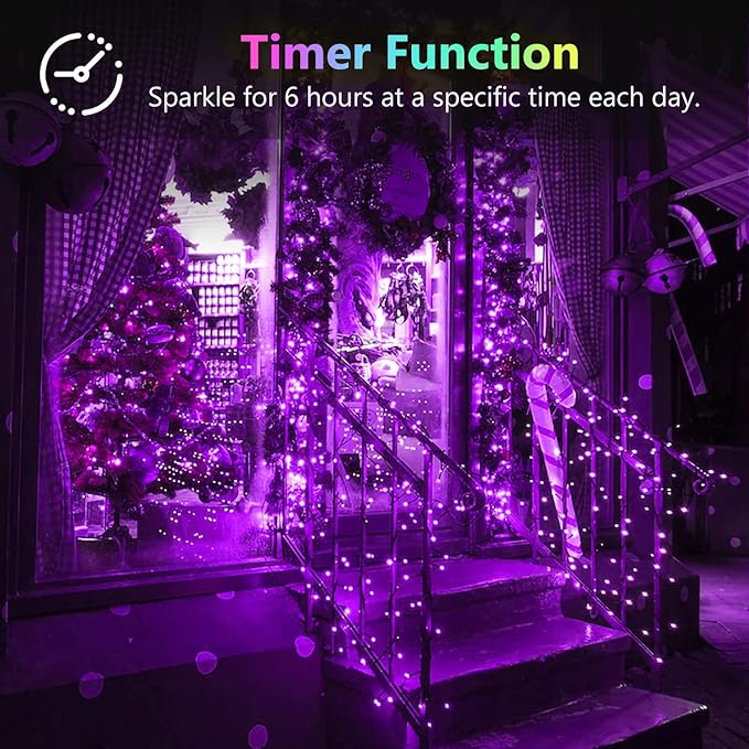4 Pack 20FT 60LED Christmas Battery Operated Fairy Lights - Image 4
