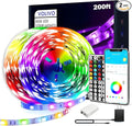 VOLIVO LED Strip Lights for Bedroom 200ft, Smart Bluetooth RGB Light Strips by VOLIVO