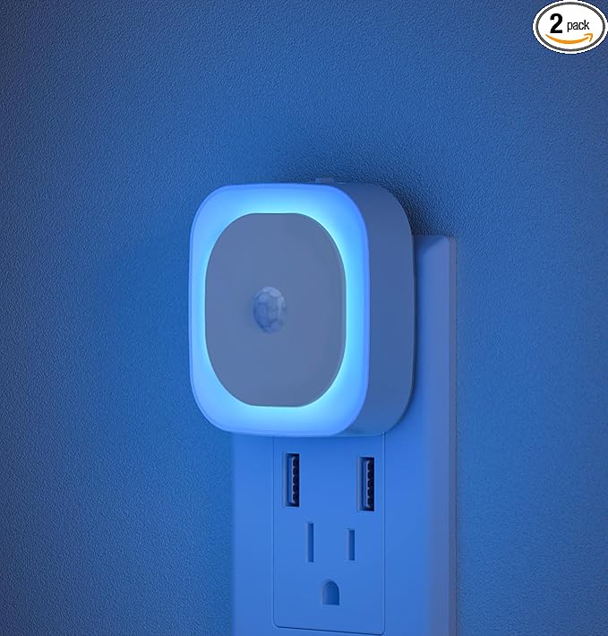 2 Pack Plug in Night Light by YUNLEX