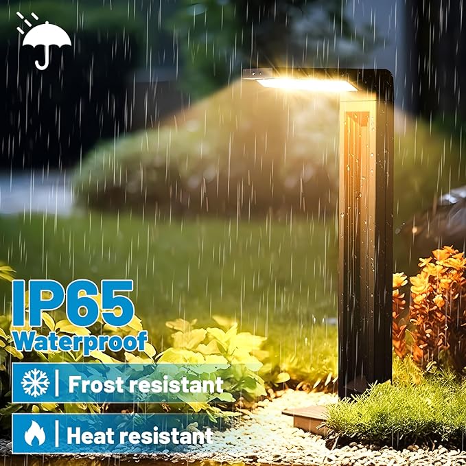 Sunvivo Solar Path Lights, 2 Modes, Bright Solar Path Light Outdoor Waterproof - Image 5
