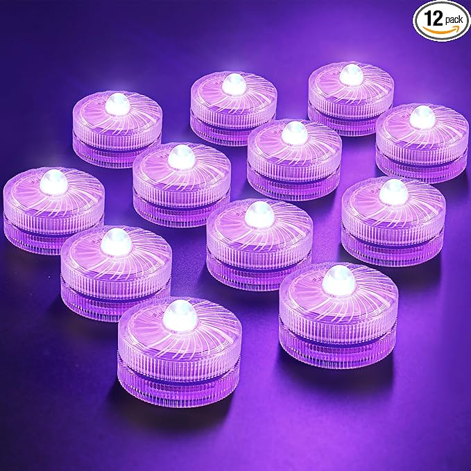 HL Submersible LED Light, 100 Hours Waterproof Flameless Led Lights Battery by HLHappinessLight