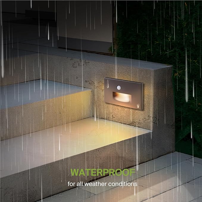 ASD LED Recessed Step Light Fixture, Dusk to Dawn Tread Lighting | 3CCT - Image 6