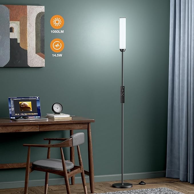 Ambimall LED Floor Lamp with Remote Control, Foot Switch - Image 6