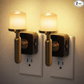 JandCase Candle Night Light, 2 Pack Night Lights Plug into Wall, 3000K Soft by JandCase
