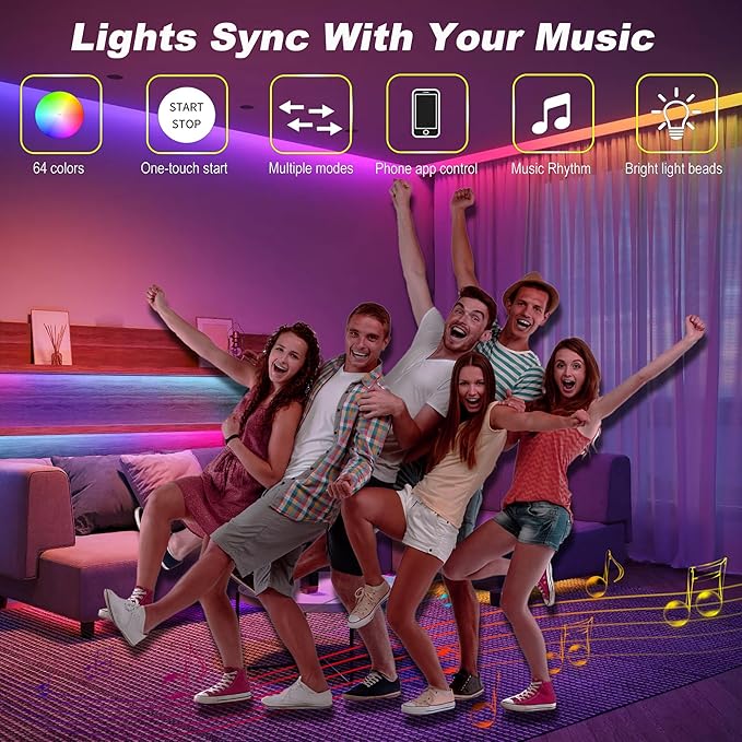 LED Strip Lights 6 Pre-Cut Led Light Strip - Image 2