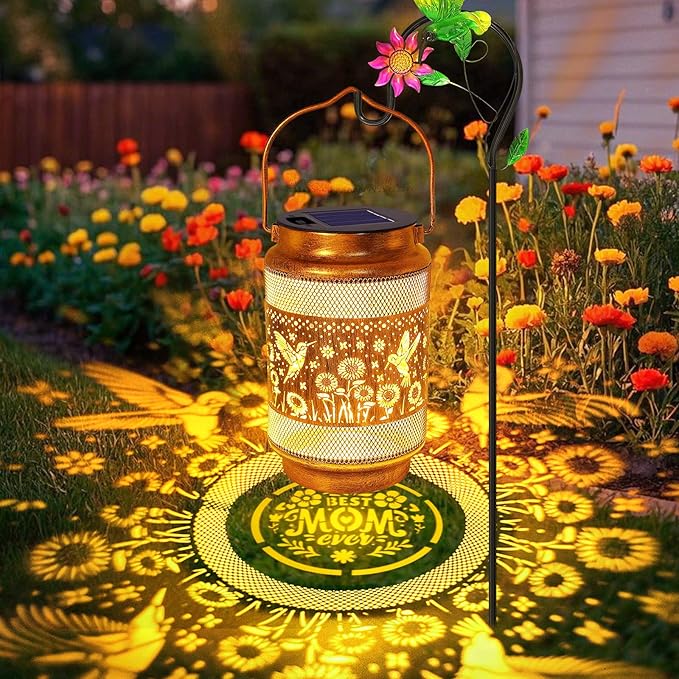 Gifts for Mom, Mothers Day Gift Solar Lanterns Outdoor, Mother Birthday Gift by yulloyello