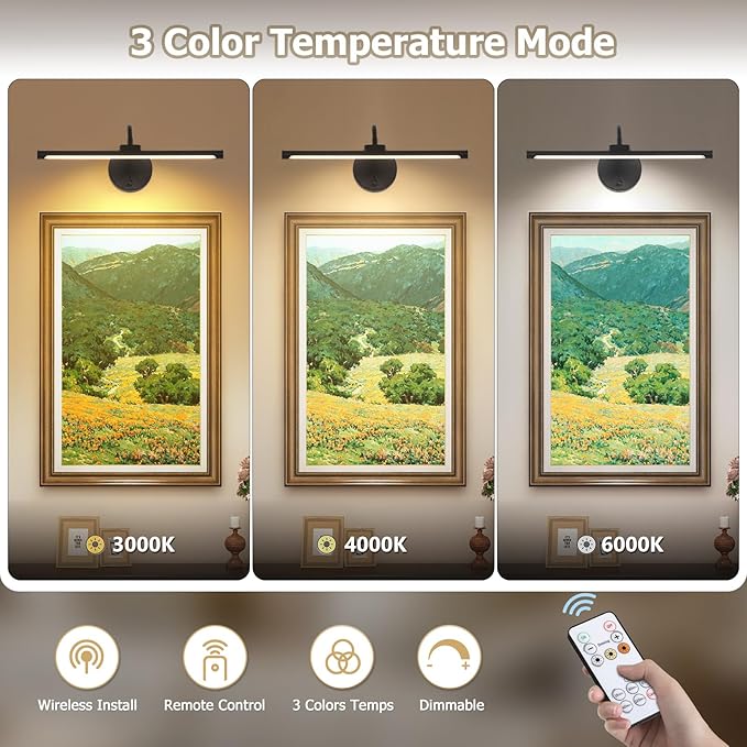 Picture Lights for Wall – Wireless Rechargeable LED Light - Image 4