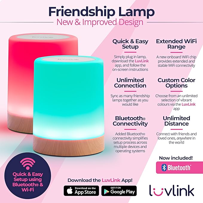 LuvLink Friendship Lamps No Subscription WiFi Touch Lamp - Image 2