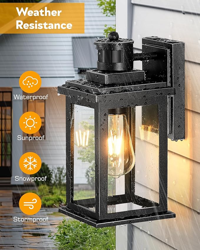 VIANIS Outdoor Motion Sensor Light, Dusk to Dawn Outdoor Lighting, Waterproof - Image 4