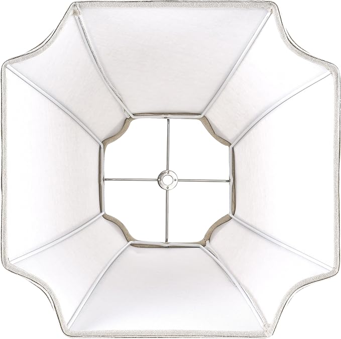 GOSO 1 Pc Square Cut Corner Medium Lampshade 13.2", 6.5x13.2x10.6" Spider - Image 5