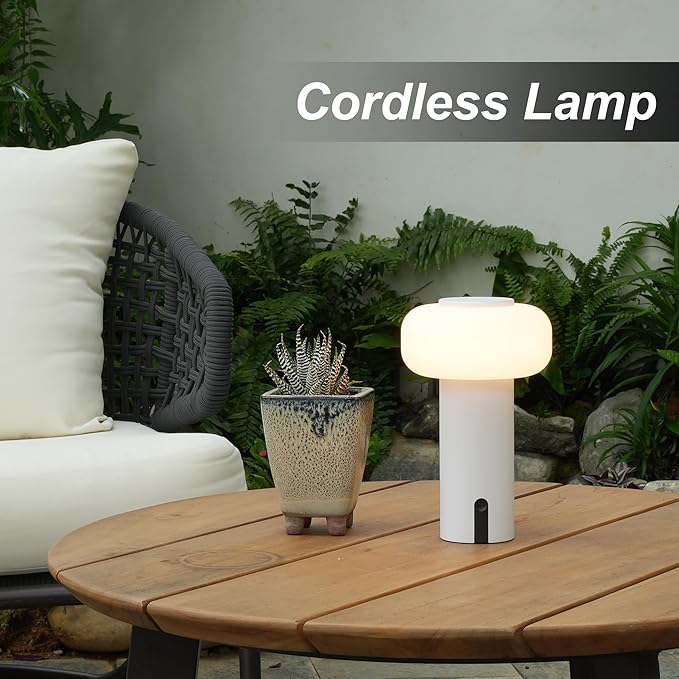 Shower Lamp Waterproof, Outdoor Cordless Table Lamp Rechargeable, Portable - Image 2