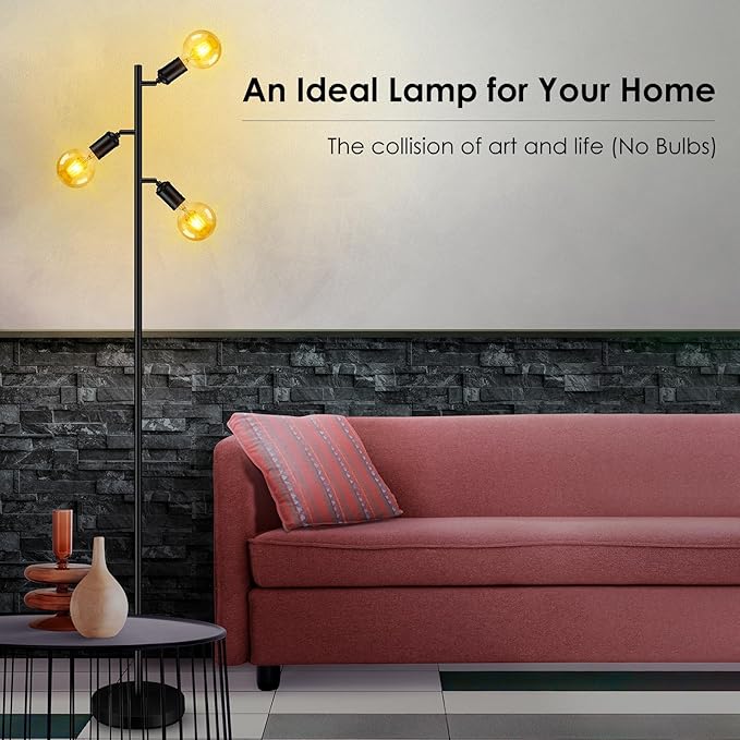 BoostArea Tree Floor Lamp, Industrial Floor Lamp, Modern Standing Lamp - Image 2
