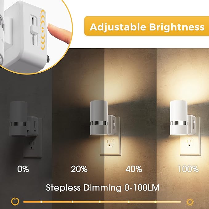 L LOHAS LED Night Lights Plug into Wall, Plug in Night Light - Image 3
