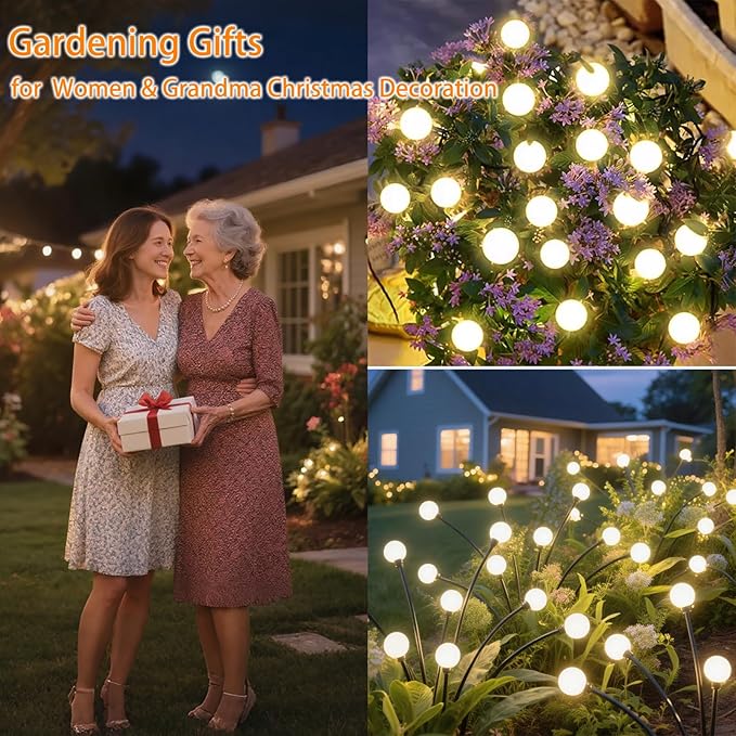 4 Packs Solar Garden Lights Outdoor Waterproof, Firefly Swaying Light - Image 6