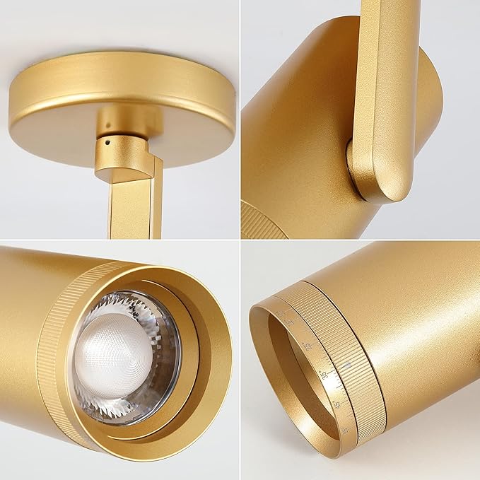 12W LED Gold Dimmable Zoomable Ceiling Spotlight Indoor – Adjustable Surface - Image 9