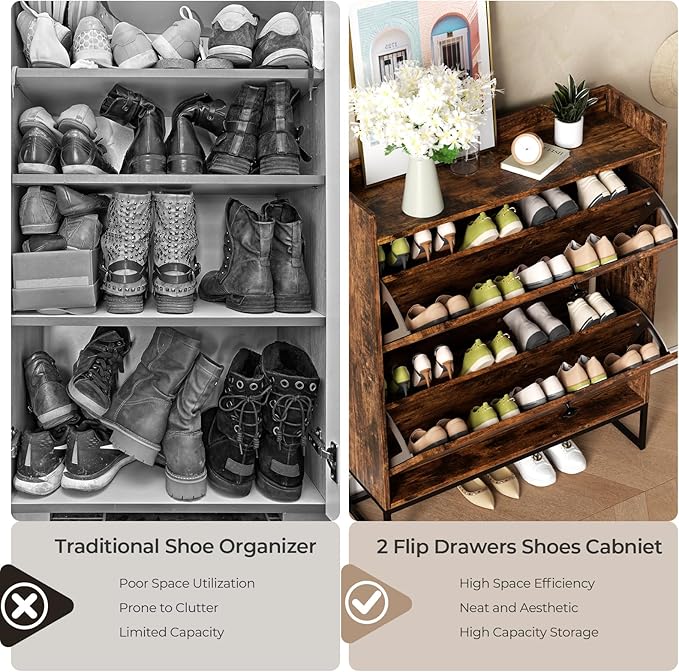 Shoe Cabinet Storage, Modern Shoe Organizer - Image 6