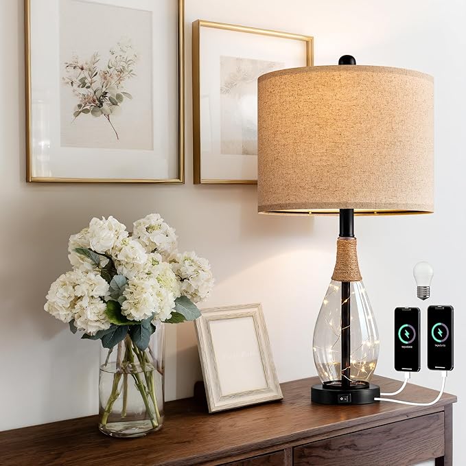 OYEARS 23" Farmhouse Table Lamps by OYEARS