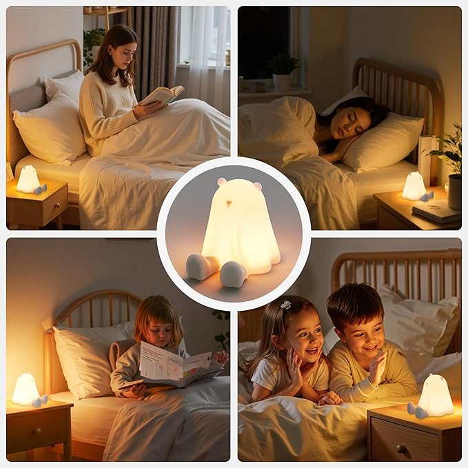 Li&Zhao Cute Night Light, Bear Halloween Night Light - Image 2