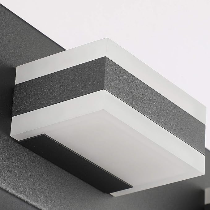 SOLFART Modern LED Vanity Light Matt Black Vanity Light Bathroom Lighting - Image 6