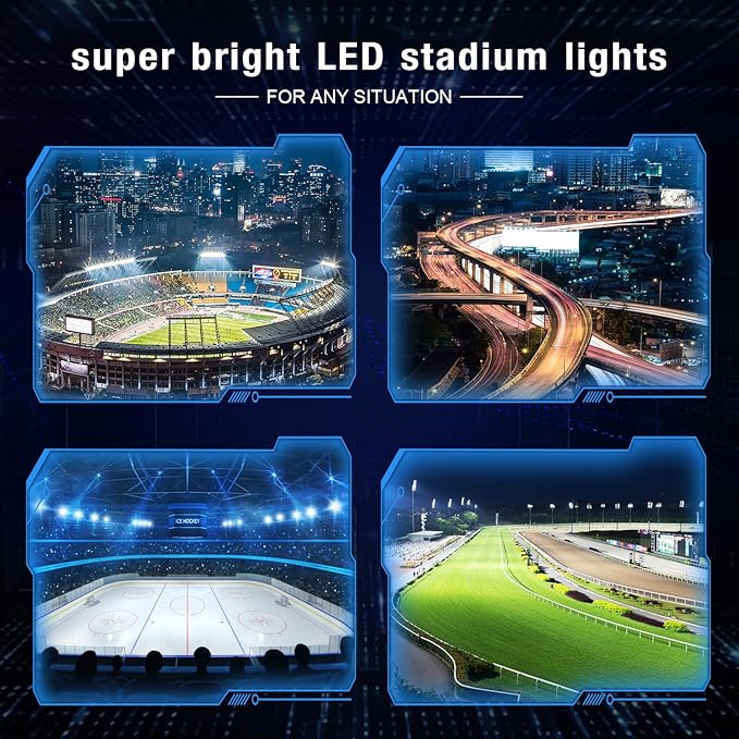 900W Led Stadium Lights, IP66 High Power Outdoor Sport Court Arena Light - Image 6