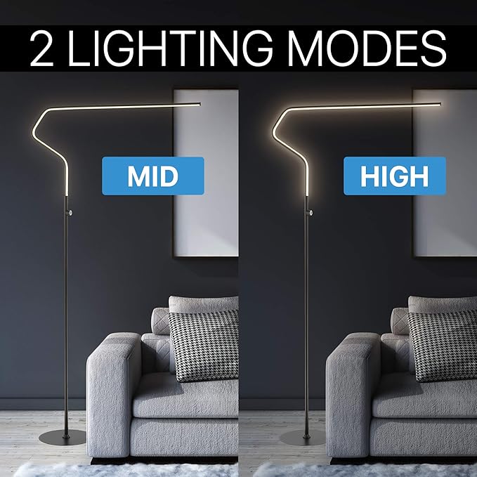 JONATHAN Y JYL7020B Julian 65.25" Integrated LED Metal Floor Lamp Minimalistic - Image 3