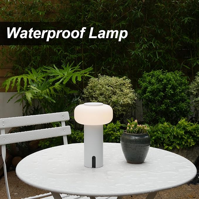 Shower Lamp Waterproof, Outdoor Cordless Table Lamp Rechargeable, Portable - Image 3