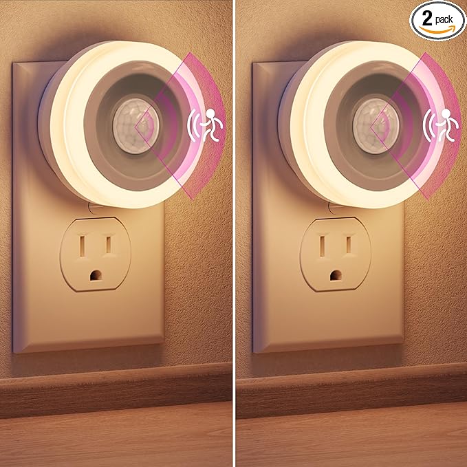 Briignite Motion Sensor Night Light, Night Lights Plug into Wall, Auto On/Off by WelcometoBriigniteenjoyyourshopping