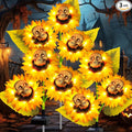 Halloween Decorations Outdoor, 3 Pack Solar Scary Skull Sunflowers Lights by stadeco