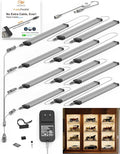 EBD LED Under Shelf Lights, 4-Way Parallel Light Bar, 12-Panel Cabinet Lighting by ExcelBrighterDevelopmentLtd