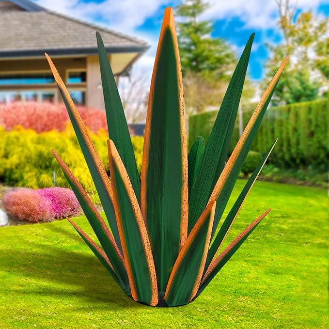 Large Tequila Rustic Sculpture, Rustic Metal Plants by KODIBO