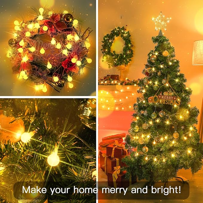 suddus Battery Operated Christmas Lights, 50 Led Twinkle Lights - Image 3