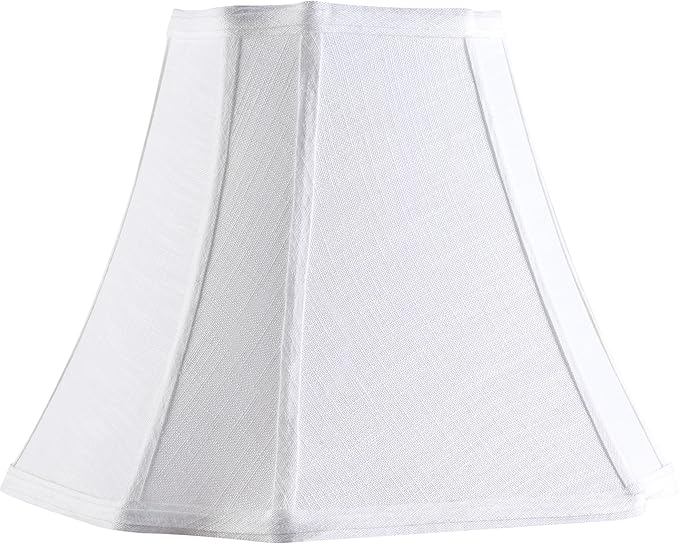 GOSO 13.2 Inch Off White Square Cut Corner Lamp Shade by GOSO
