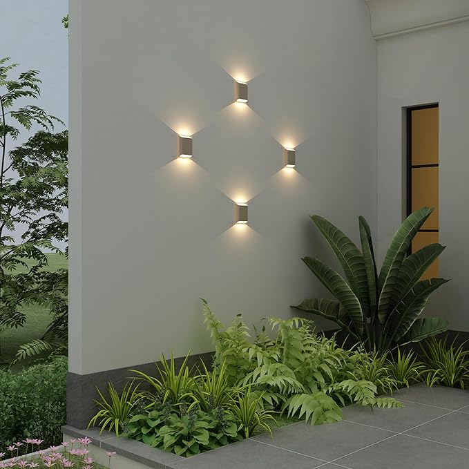 Aluminum Wall Sconces 15.5W LED Waterproof Wall Lights, IP65 Outdoor Porch Lamp - Image 7