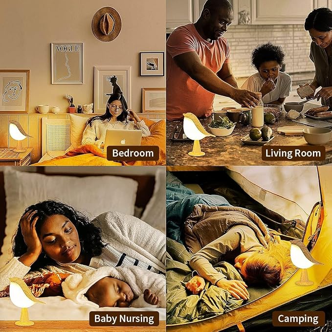 Bird Table Lamp with Remote & Touch Control | 3 Color Temperature & 3-Level - Image 6