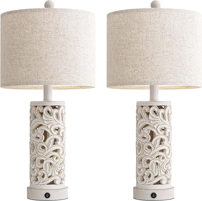 OYEARS 22'' Table Lamp Set of 2 - Image 9