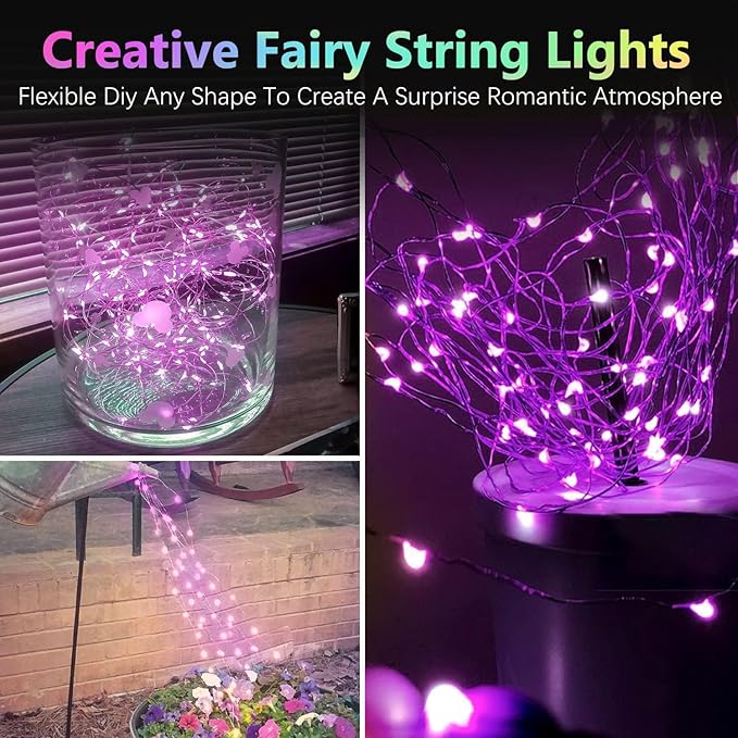 2 Pack 100LED Christmas Battery Operated Fairy Lights - Image 3