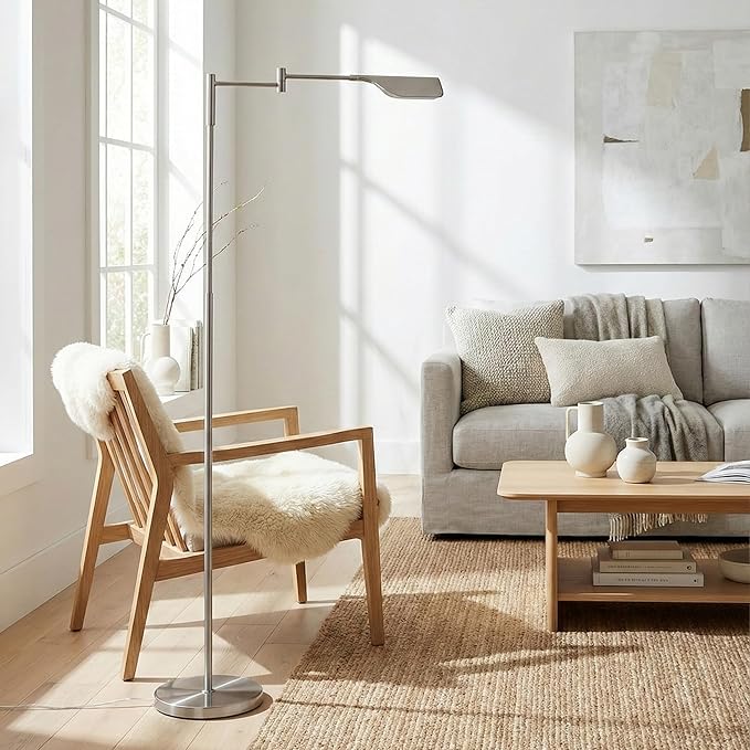 Brightech Leaf Pharmacy LED Reading Lamp, Dimmable Floor Lamp - Image 7