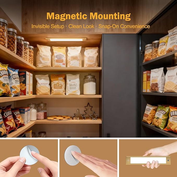 V4light Rechargeable Under Cabinet Lighting, Motion Sensor Wireless Night Light - Image 7