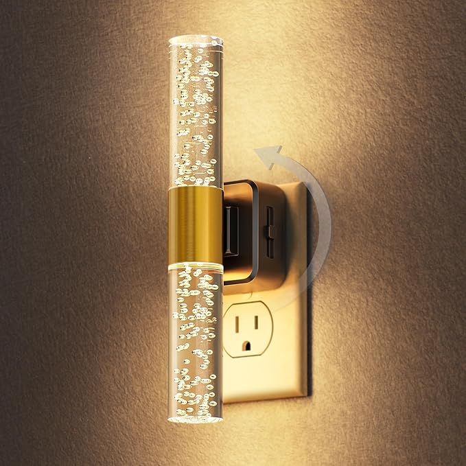 DORESshop LED Night Light, Rotating Night Lights Plug into Wall, Auto Light by DORESshop