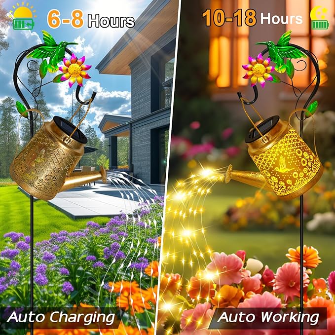 Christmas Gifts Hummingbird Solar Lanterns Garden Decor, Outdoor Waterproof - Image 3