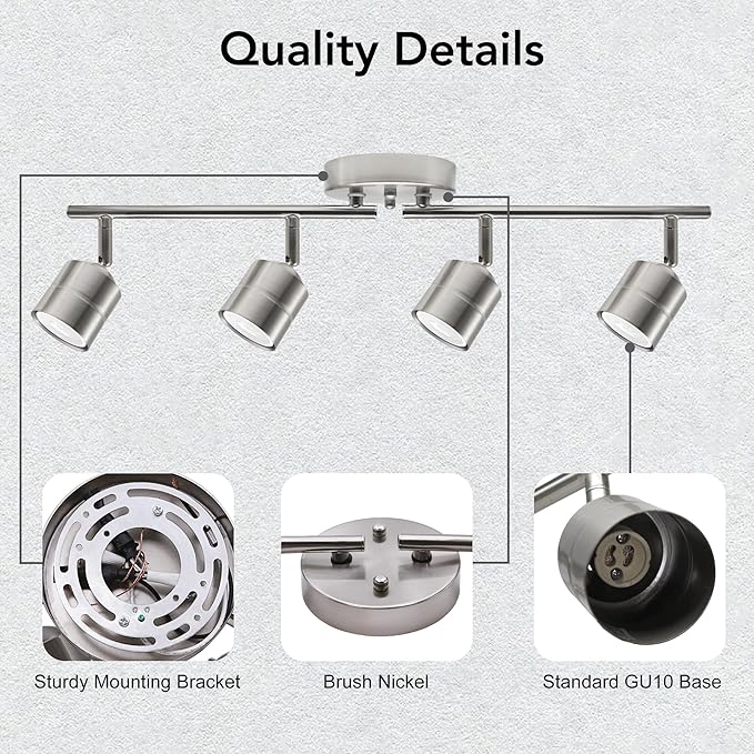 4-Light 26.25'' Track Lighting Kit - Image 3